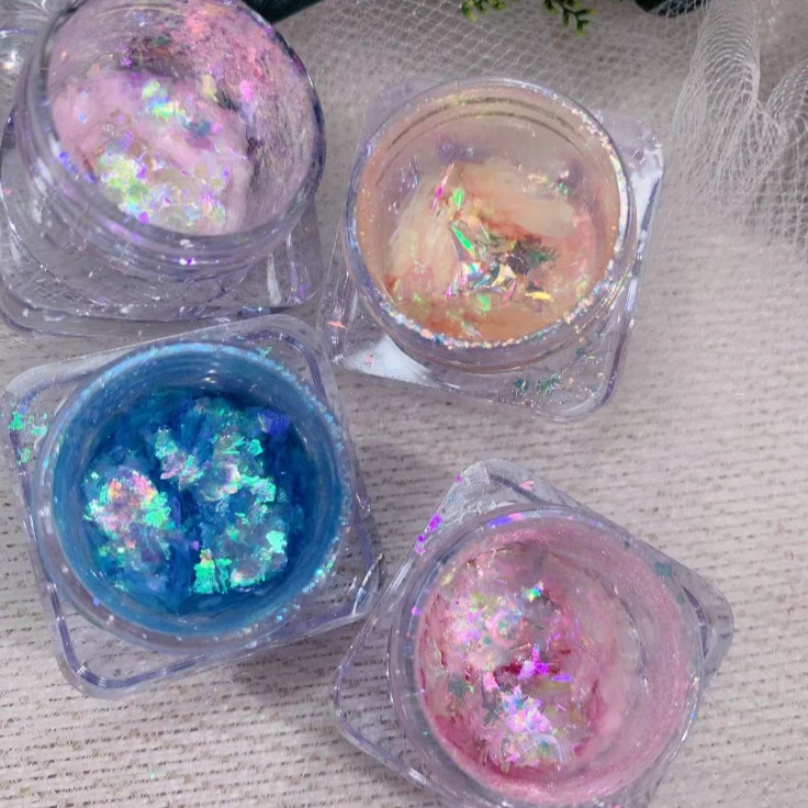 【希妹甄选】鹅绒粉4盒超薄偏光梦幻氛围感幻彩指甲饰品