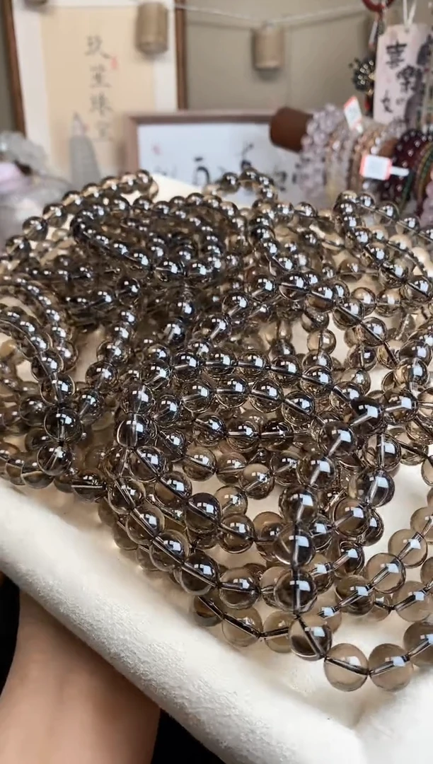【闪购商品】水晶手链未镶嵌10m茶水晶