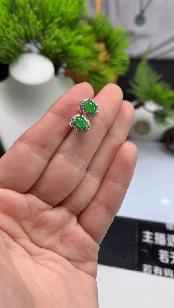 未镶嵌翡翠耳饰（****人---108063