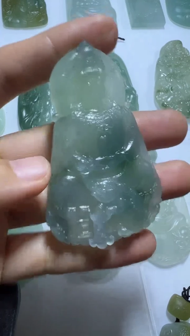 未镶嵌定制翡翠普贤