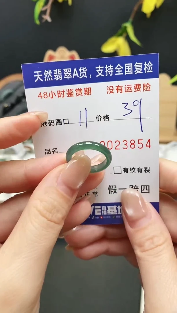 未镶嵌戒指翡翠3854