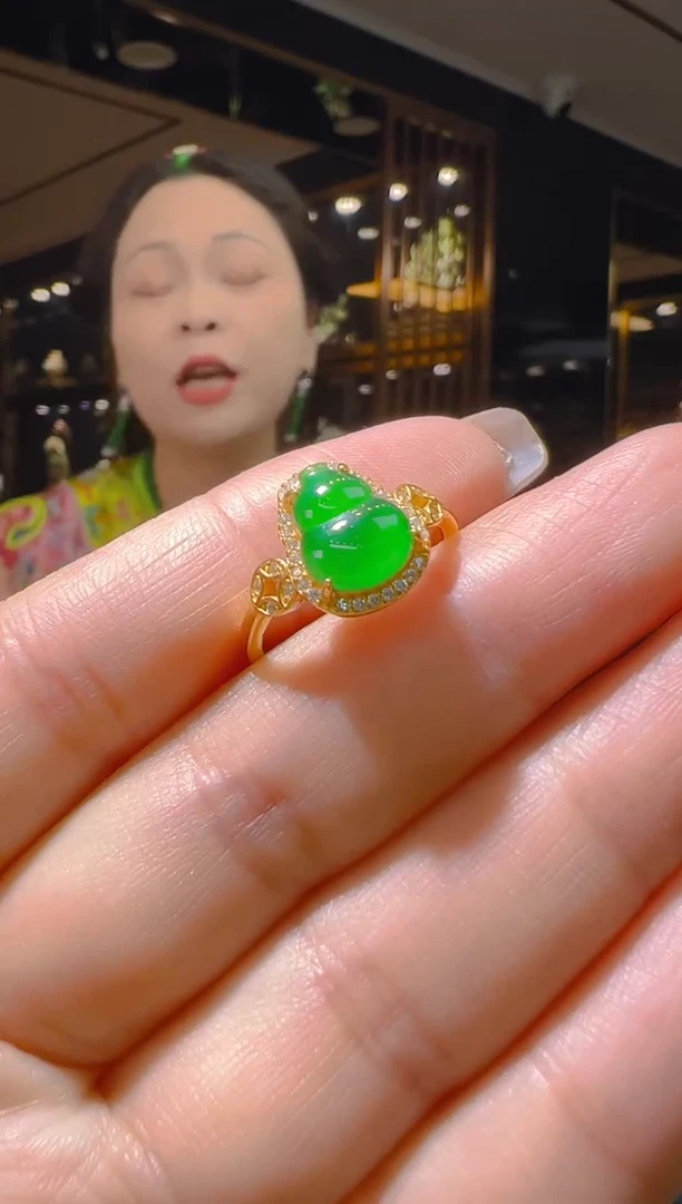 【闪购商品】翡翠戒指银S925镶嵌001(多样性发货)