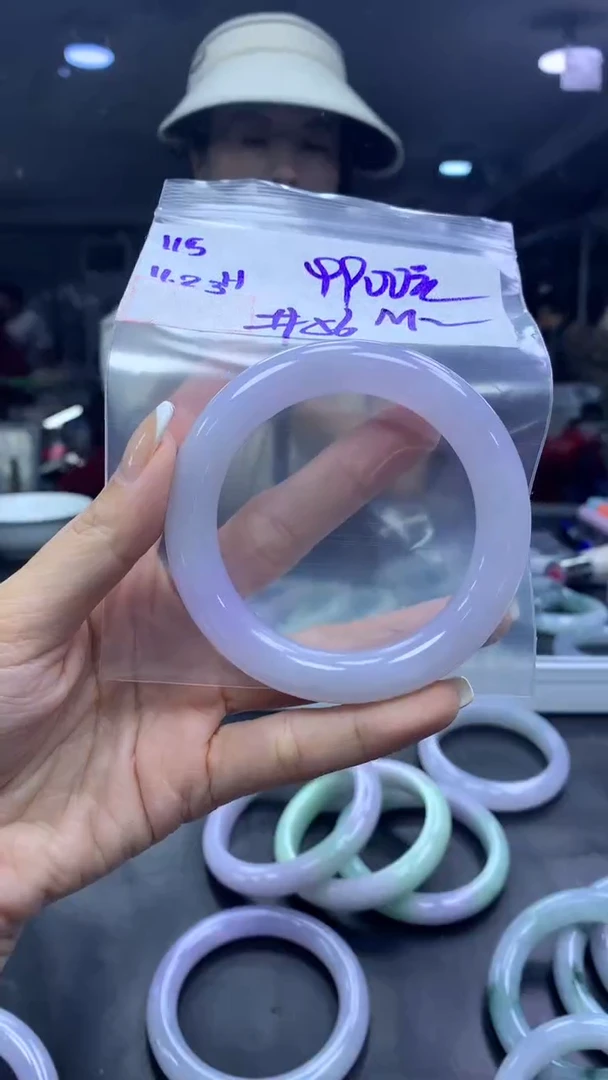 未镶嵌定制翡翠M*Z115手镯56+9900元+拍一发一