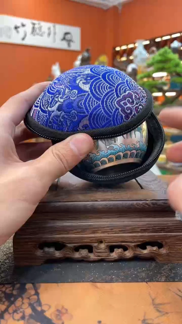 【闪购商品】@@@@@@@@@@@昇坤鱼藻纹银杯+包