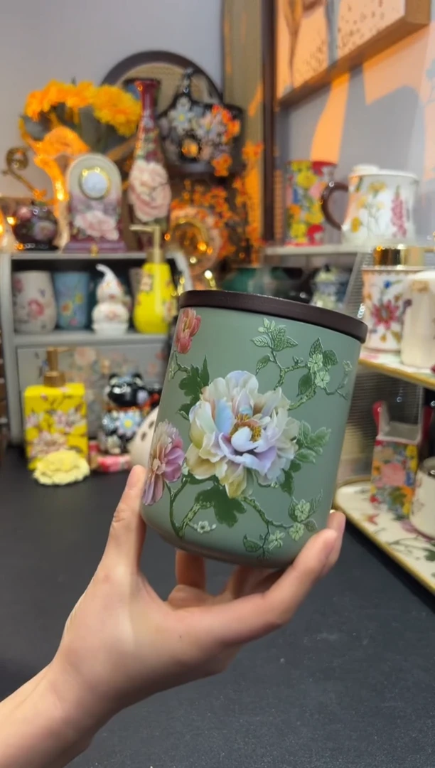 外贸陶瓷家居百货-陶瓷密封盖坛