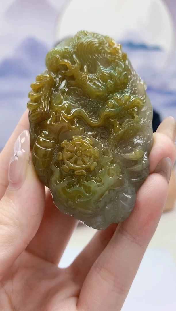 定制翡翠未镶嵌4969jw-毛货挂件82
