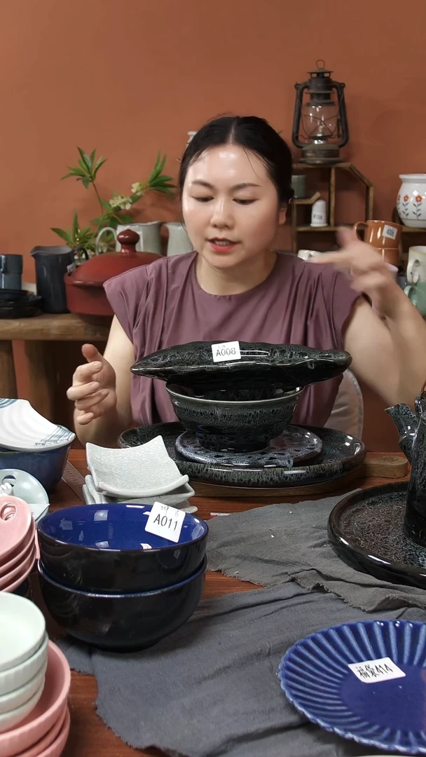 碗A008陶瓷餐具4件套微瑕