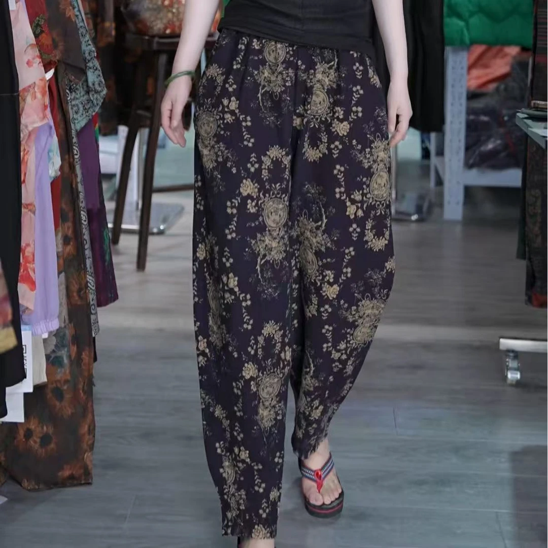 百搭时尚潮流休闲气质显瘦轻奢女款休闲裤1177