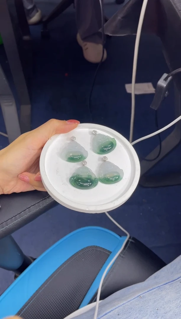 18K金镶嵌定制翡翠夜*DDJ54182/多样性发一件