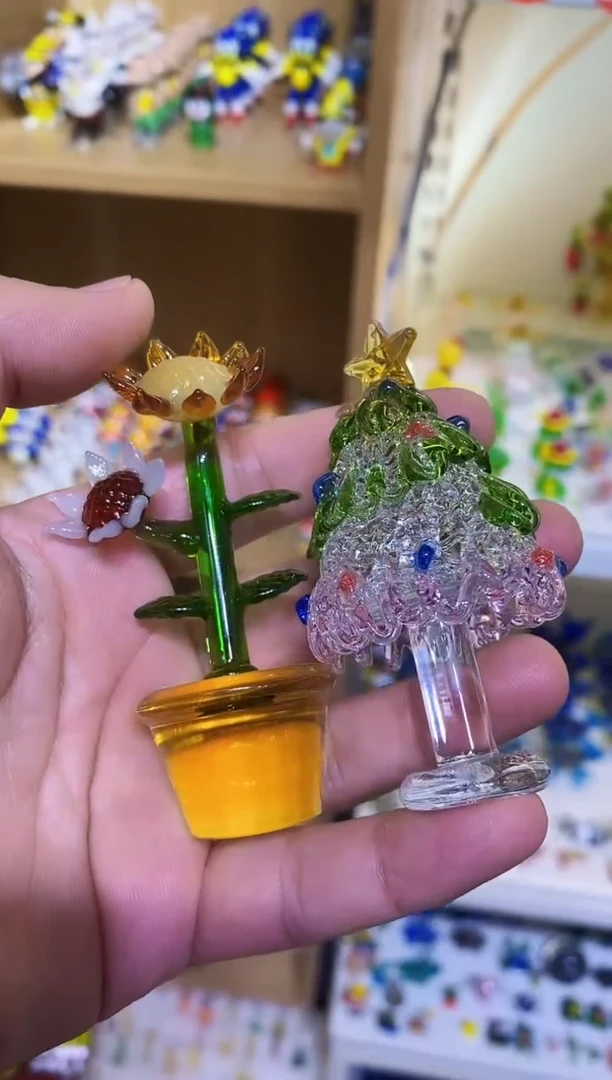 【闪购商品】琉璃手工艺品向日葵+圣诞树