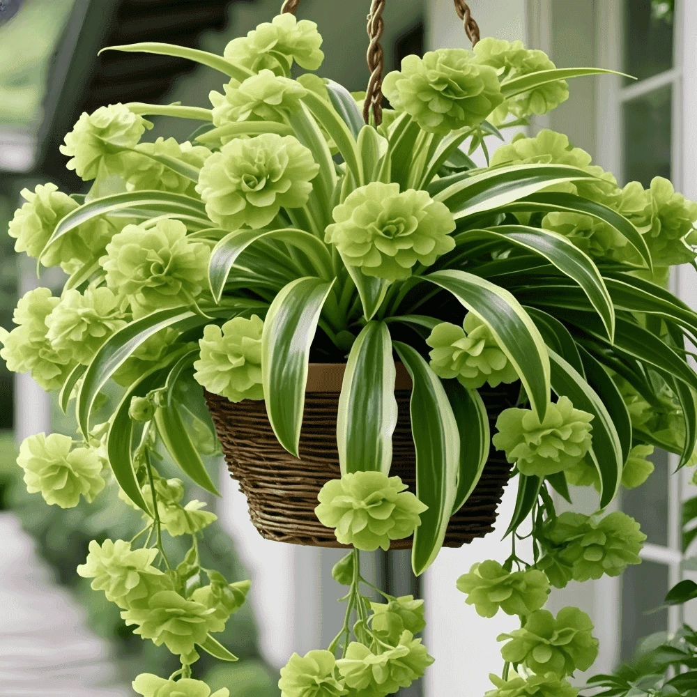 【四季开花】金心金边大花吊兰种球四季开花大花浓香型花卉盆栽好养