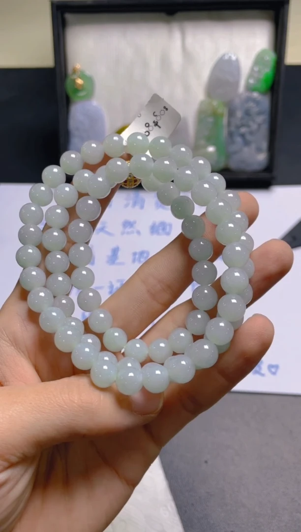 未镶嵌定制翡翠珠串