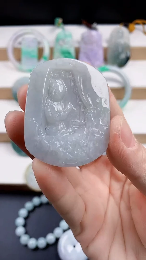 颈饰未镶嵌翡翠天然翡翠吊坠挂件