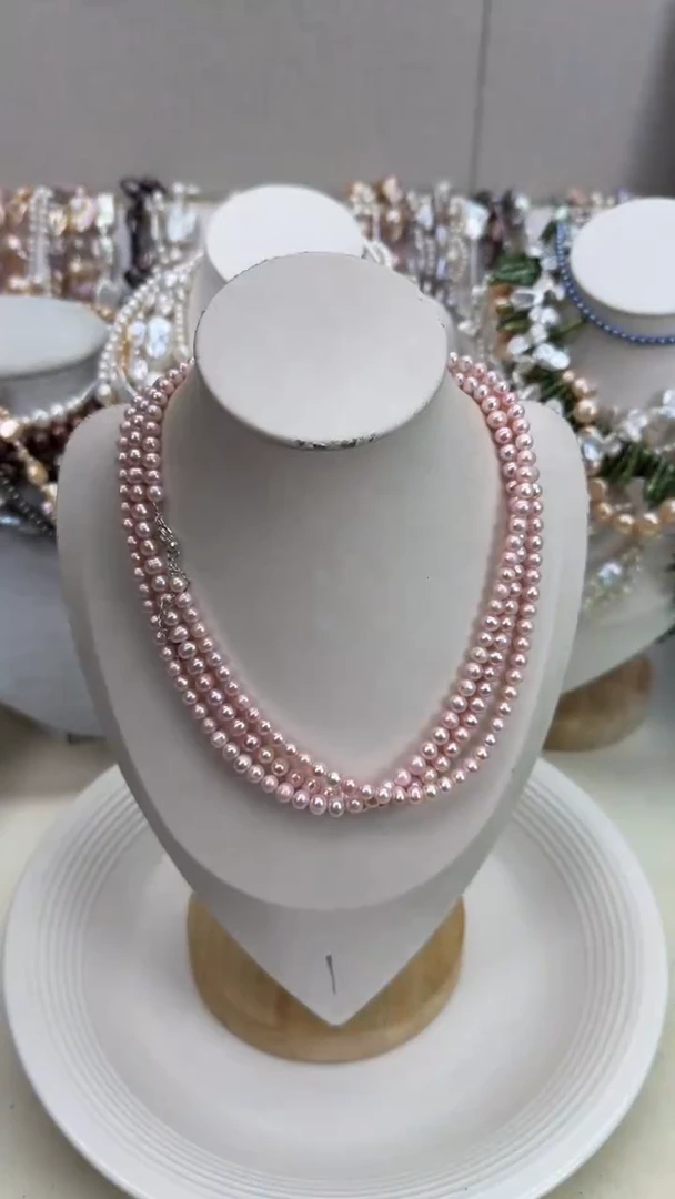 颈饰银S925镶嵌淡水珍珠1