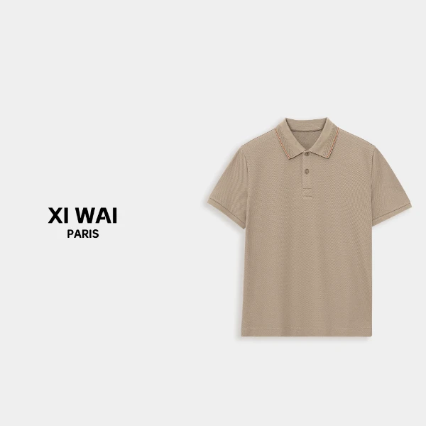 高级男装 春夏新品25s男士经典商务老钱风透气短袖POLO衬衫 S280