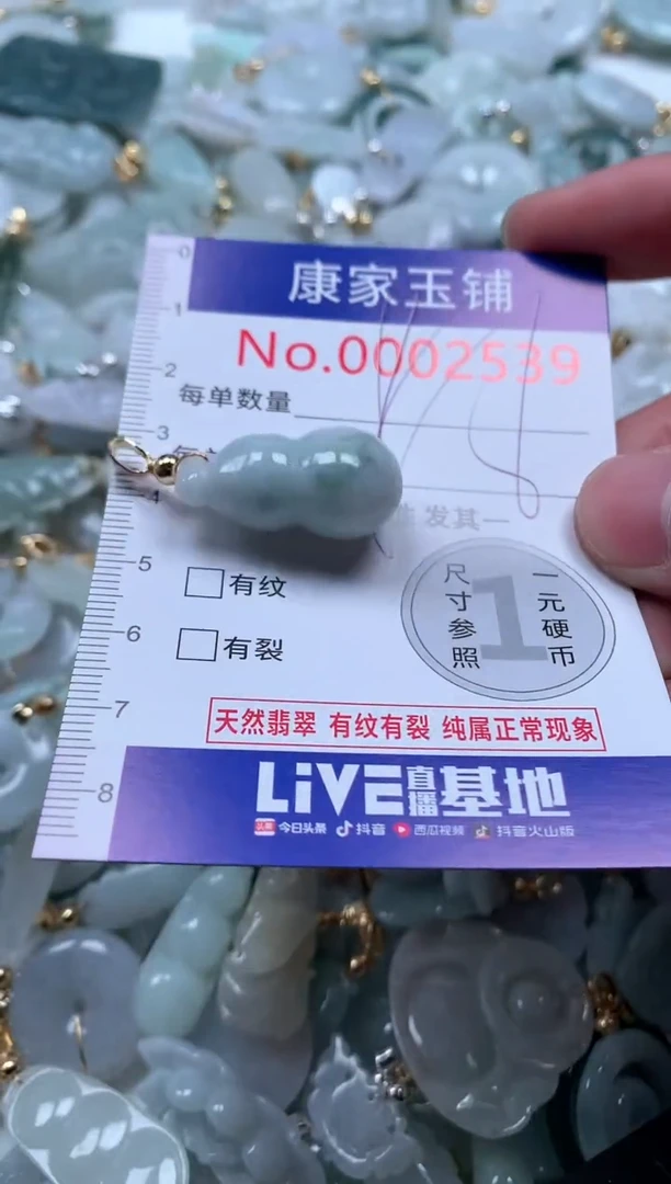 【闪购商品】翡翠吊坠(不含链)未镶嵌2539