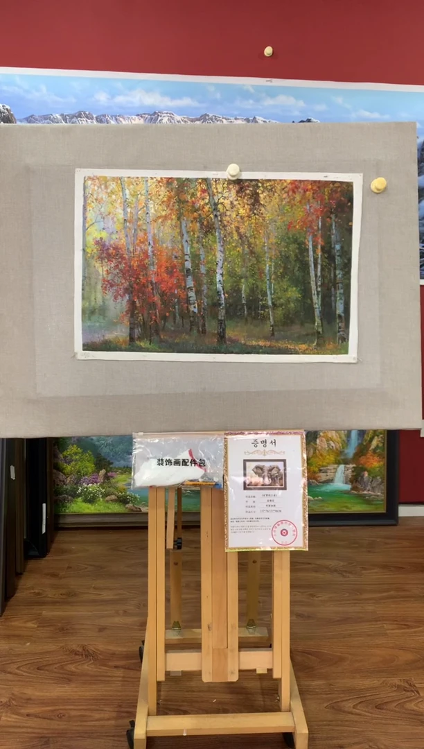 油画【86号】朝鲜原创手绘油画【功勋Ⅰ级画家丨孤品佳作】【顺丰包邮】