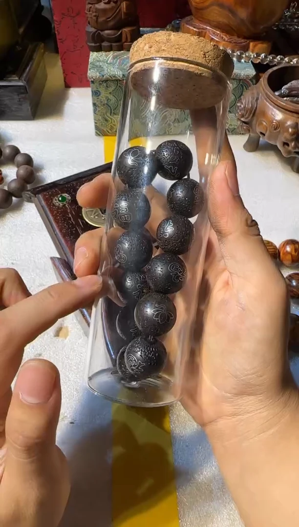 木cx紫奇楠镶嵌银丝带罐