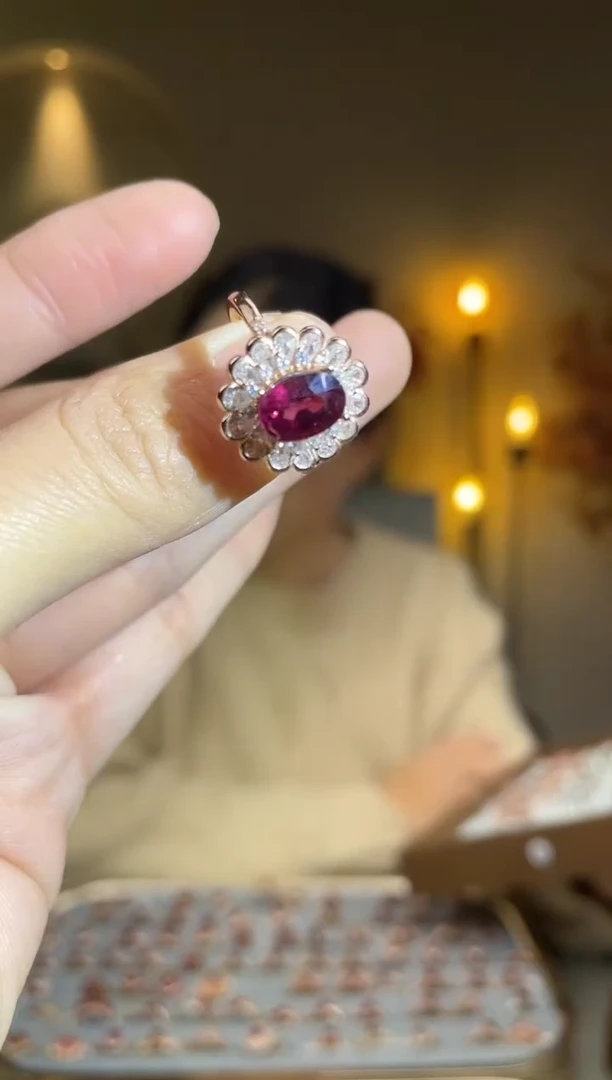 银S925镶嵌手饰碧玺手饰