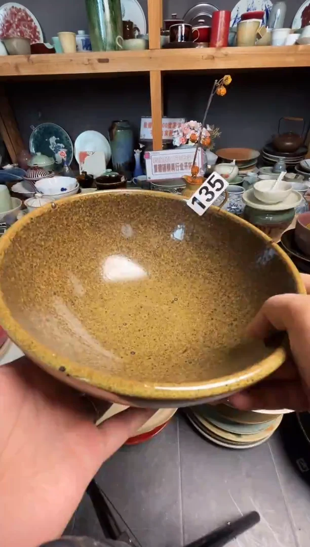 瓷片呆**猪135  粗陶和春光大碗