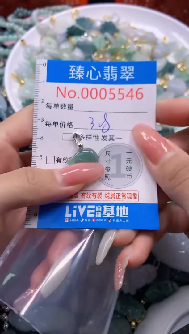 翡翠未镶嵌颈饰5546