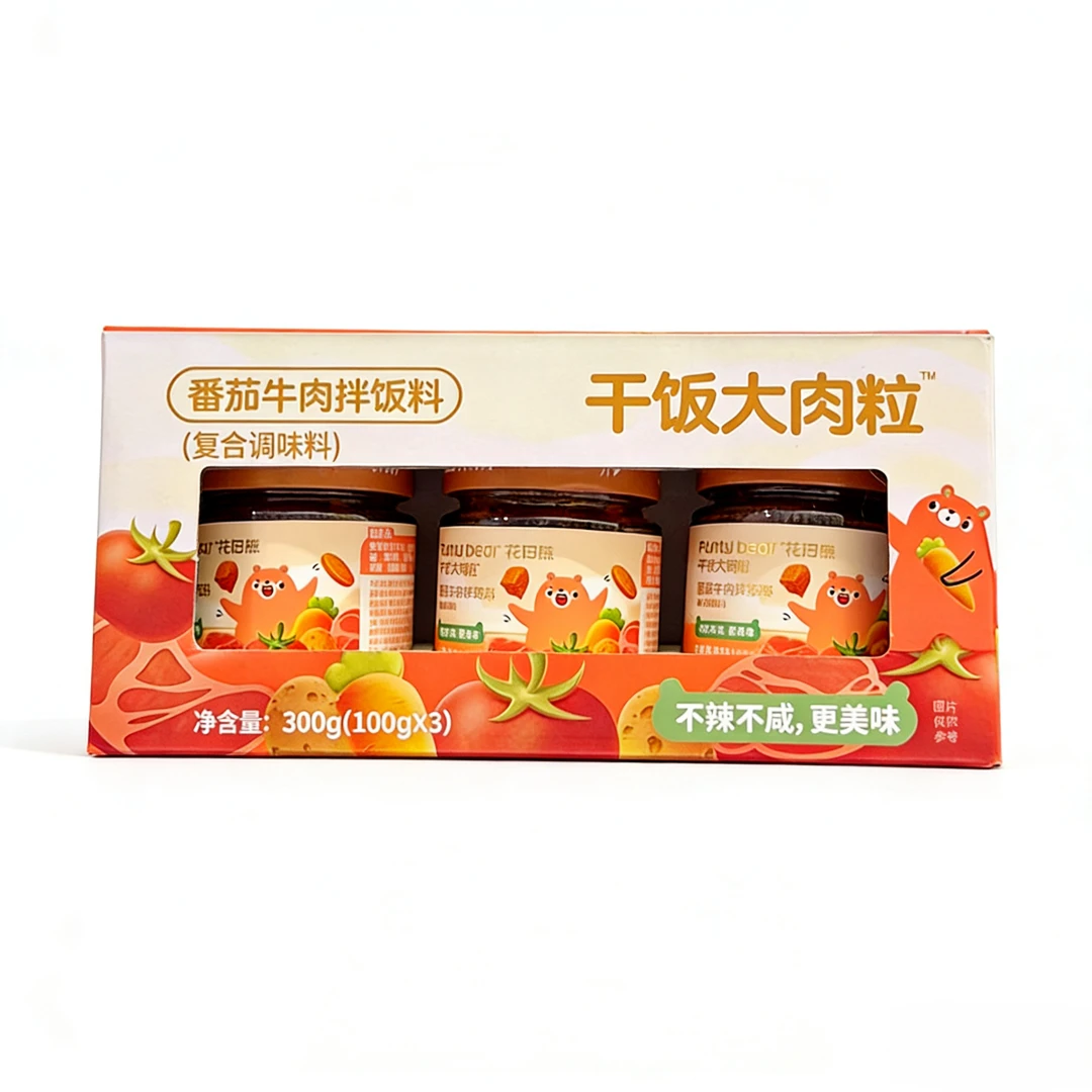 【番茄牛肉拌饭料】花田熊儿童食品调味料饭料300g*1