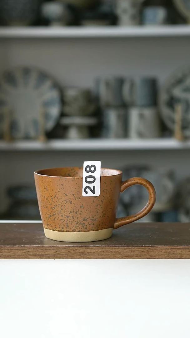 【闪购商品】陶瓷208粗陶马克杯微瑕@4-2@
