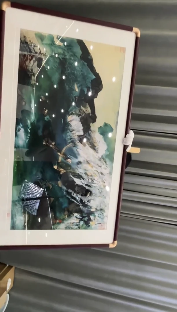 版画张先生/原章版画/E1239/带李院长合影
