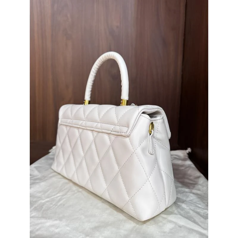 HIRMRIS真皮手工包28-551121-白 手提信阳白色 手提V