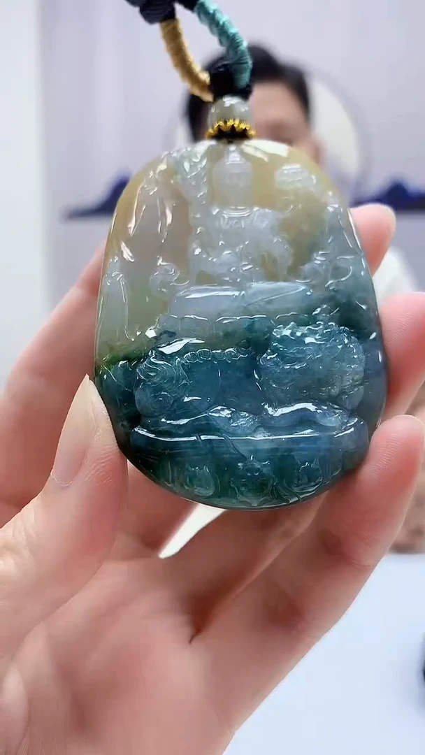 定制翡翠未镶嵌 4917zm-毛货挂件124