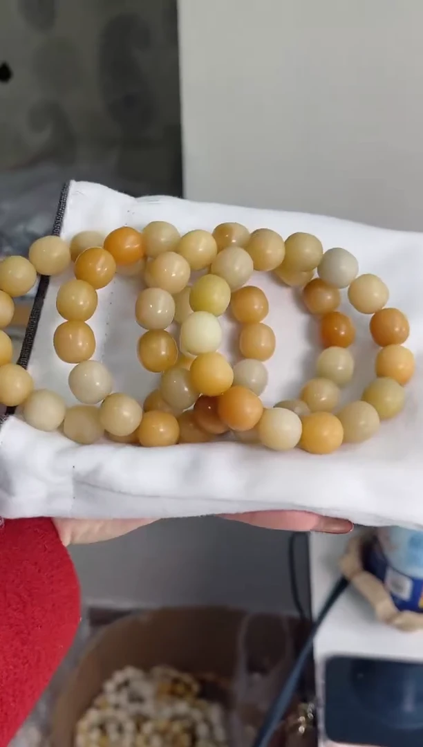 手串菩提根/象牙果r34干磨瓷宝宝奶枣14*14mm手串随机