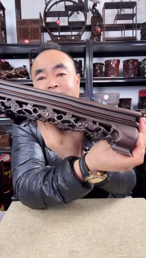 木灵芝长方老李红木工艺品