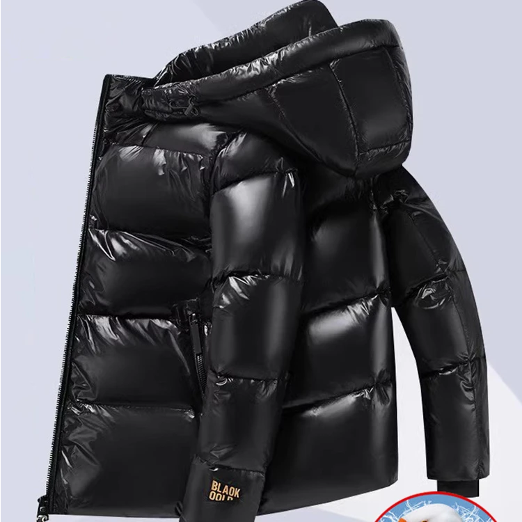 2025冬季新款高端潮牌羽绒面包服外套爆款黑金鹅绒服男士加厚保暖