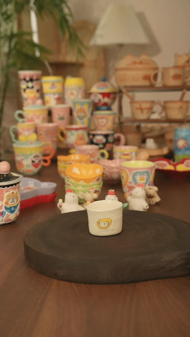 杯子景德镇原创手作陶瓷