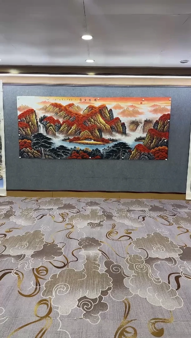 绘画绘画Y-刘雪红-大丈二-山水画