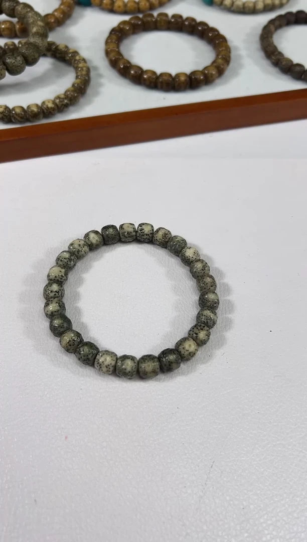 手串星月菩提石玉料星月菩提三工