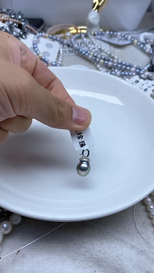 银S925镶嵌颈饰海水珍珠199