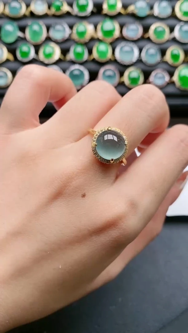 【闪购商品】翡翠戒指银S925镶嵌1111111