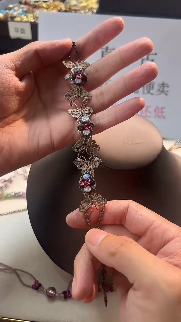 纯铜合金琉璃项链