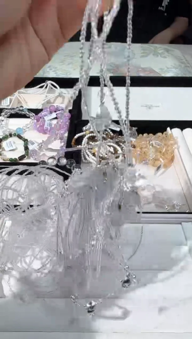 水晶手链未镶嵌Y061白水佛公项链