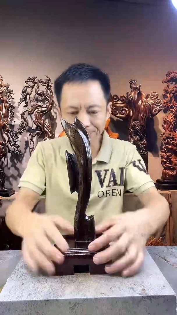 金丝楠乌**脉小叶桢楠随行摆件5