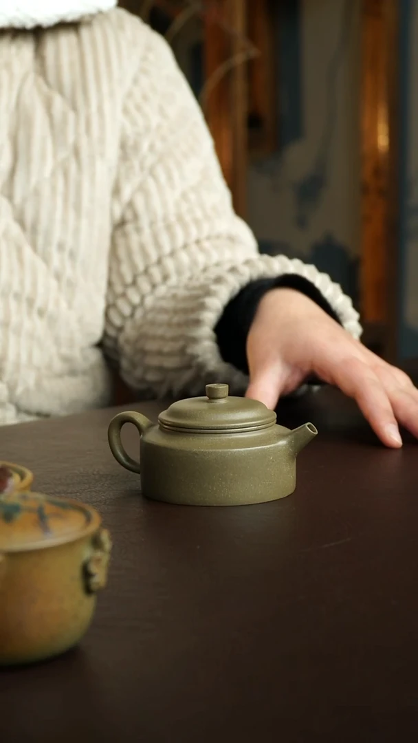 茶杯紫砂64号 李建军老师青玉段砂扁承