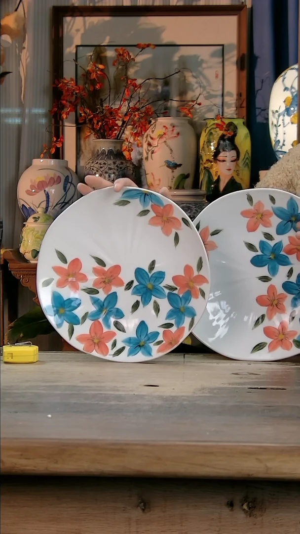 【闪购商品】瓷片景德镇纯手工釉下彩精品餐具-