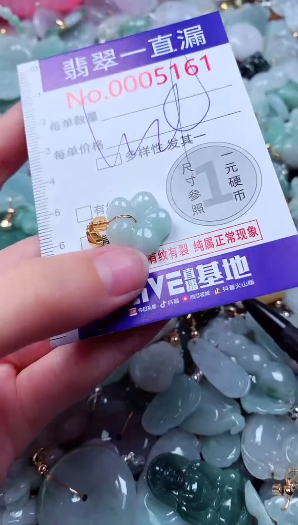 吊坠(不含链)未镶嵌翡翠5161