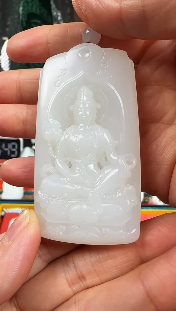 未镶嵌和田玉挂件观音