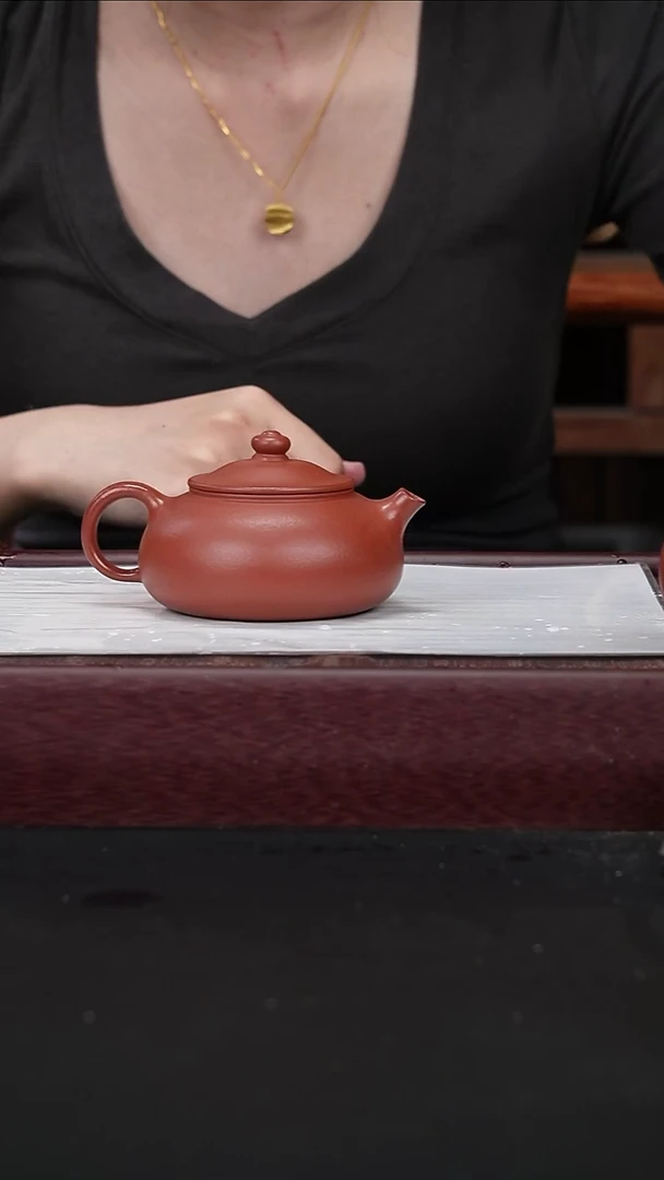 茶壶紫砂www朱泥 寒江160CC