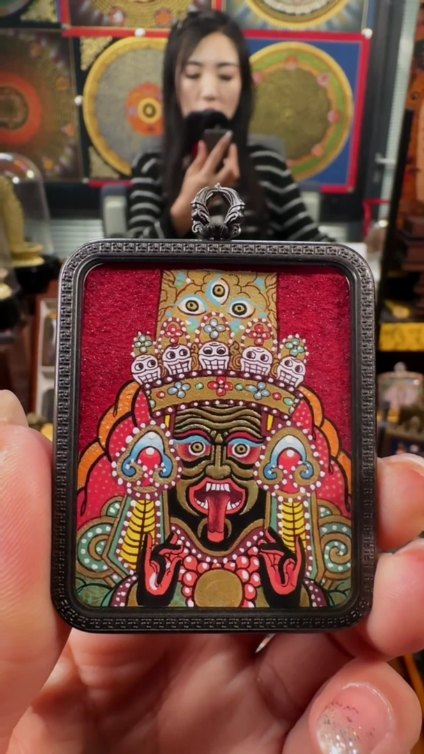 【闪购商品】吊坠壹善缘城手绘唐卡扎基