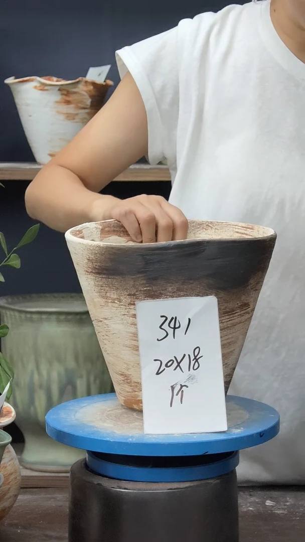 景德镇花盆默认微瑕341