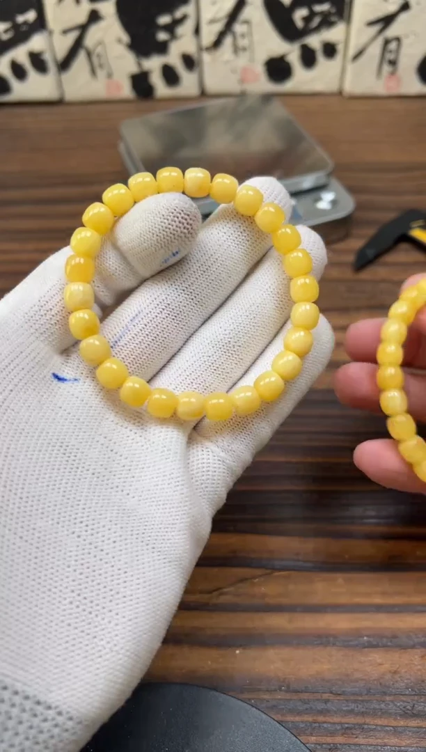 裸石蜜蜡未镶嵌蜜蜡手串