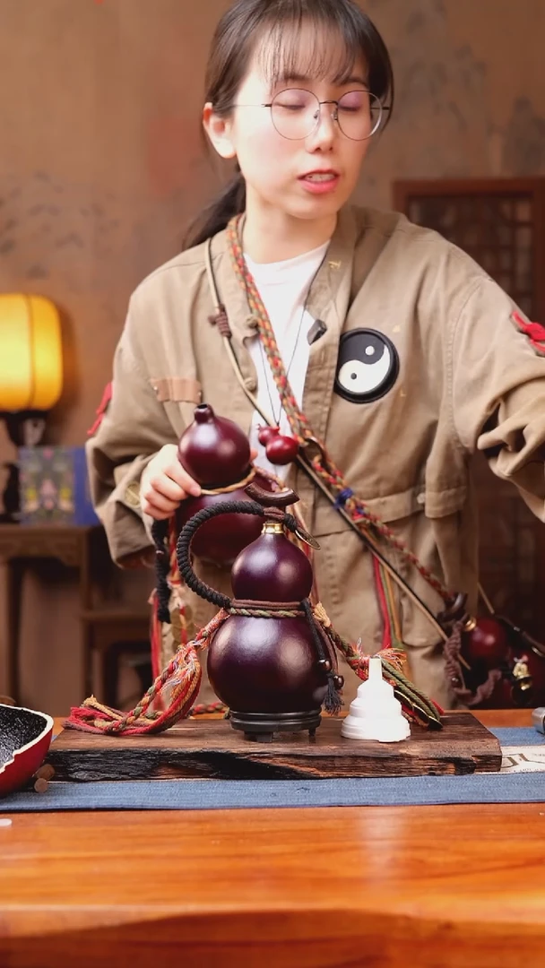 1091号链接精品大漆葫芦现货现发[一物一拍]